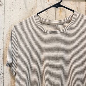 grey aerie stripe crop top